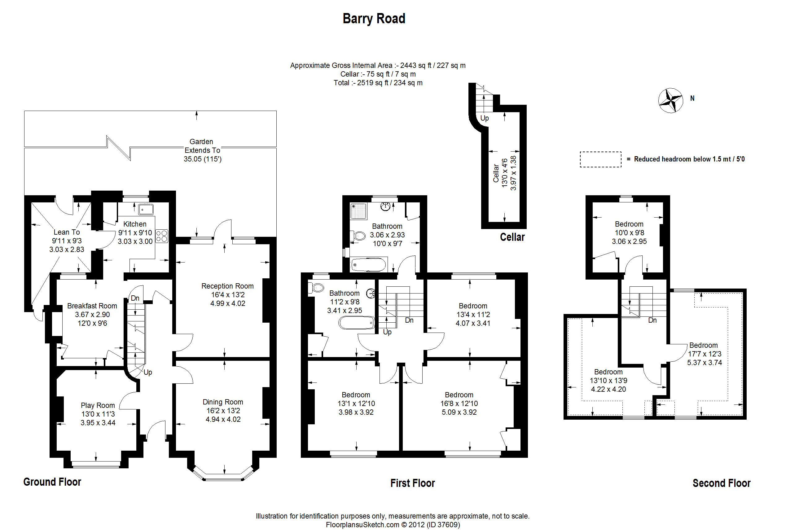 6 Bedroom House SE22 0JT Barry Road Pickwick Estates