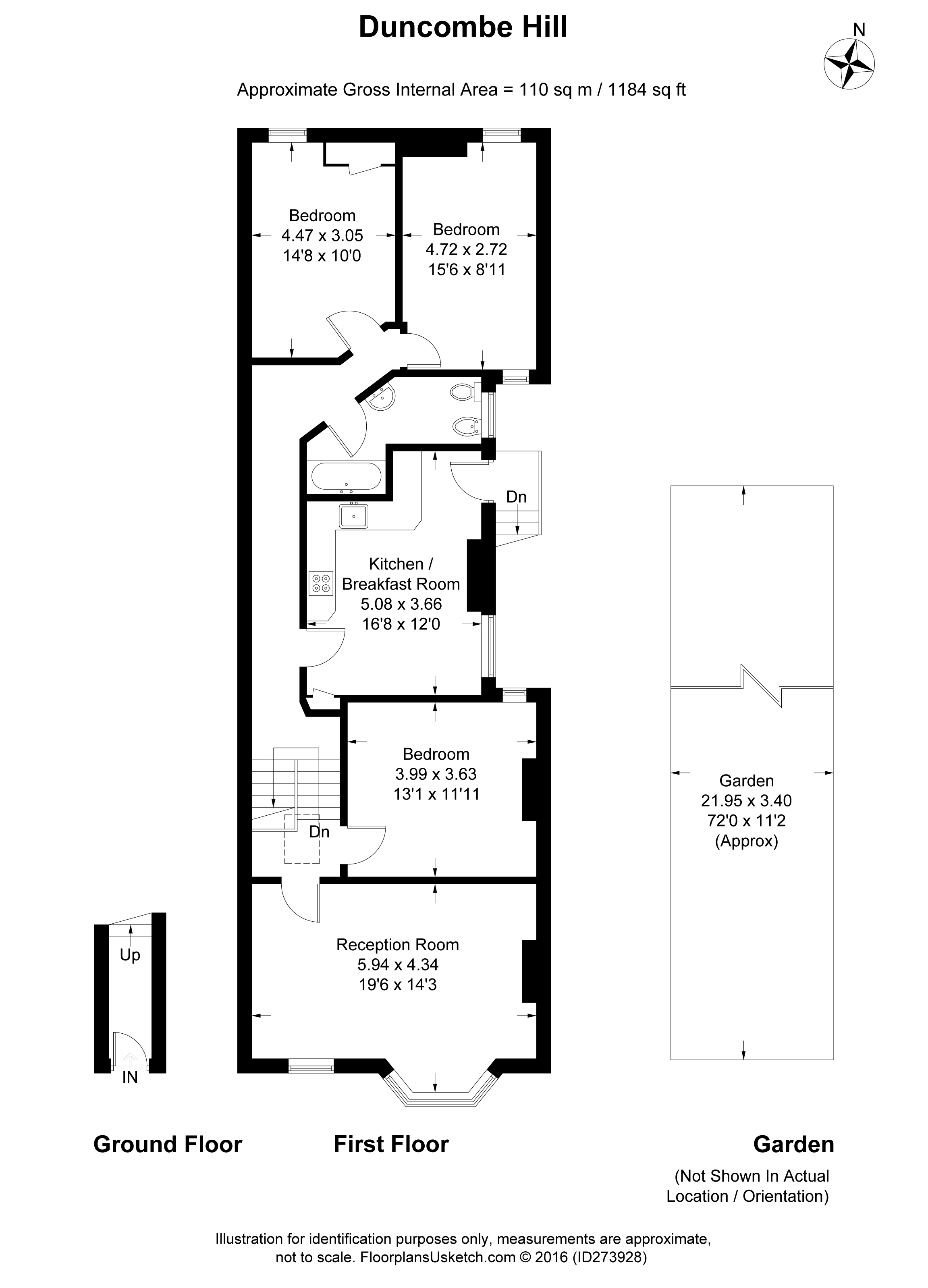 3 Bedroom Flat SE23 1QY Hill Pickwick Estates