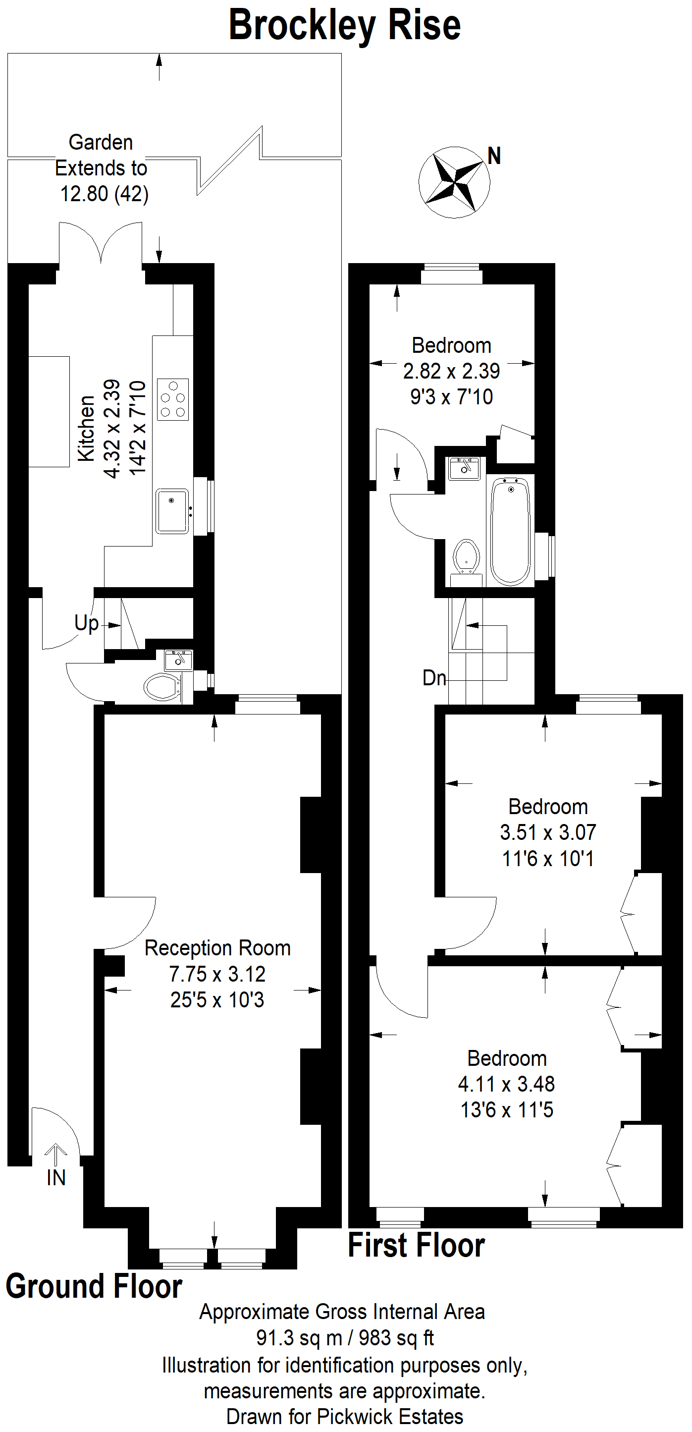3 Bedroom House | SE23 1NL | Brockley Rise | Pickwick Estates