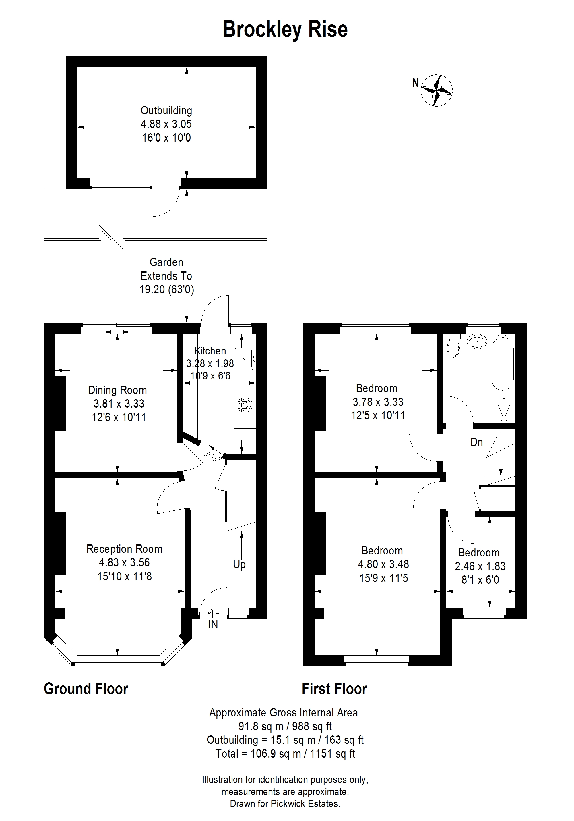 3 Bedroom House | SE23 1NW | Brockley Rise | Pickwick Estates